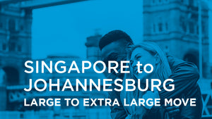 Singapore to Johannesburg - LARGE TO EXTRA LARGE MOVE