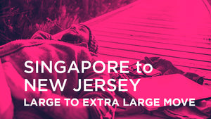 Singapore to New Jersey - LARGE TO EXTRA LARGE MOVE