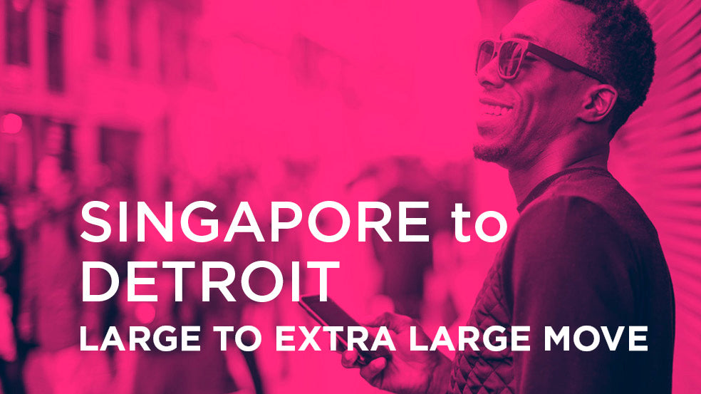 Singapore to Detroit - LARGE TO EXTRA LARGE MOVE