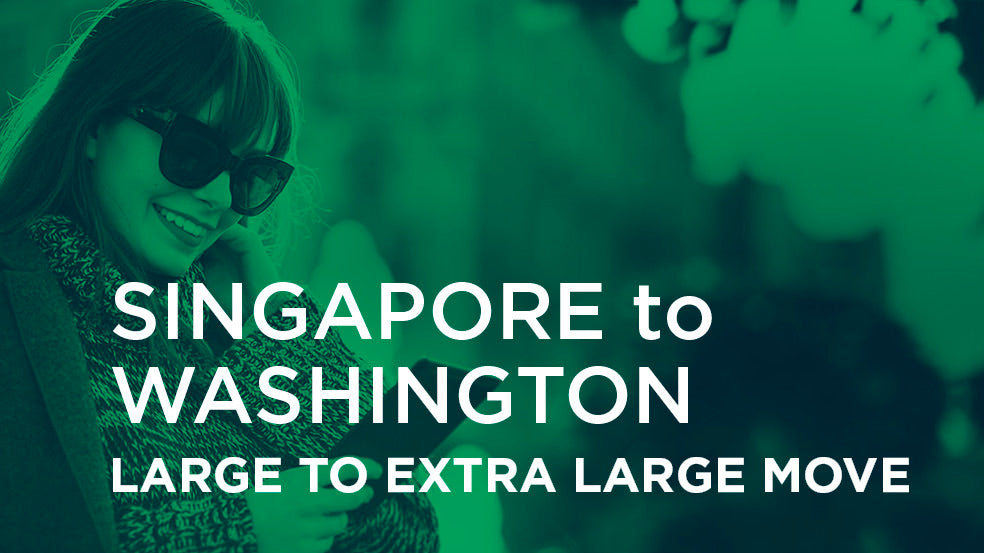 Singapore to Washington - LARGE TO EXTRA LARGE MOVE