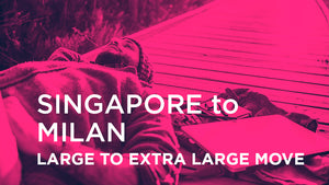 Singapore to Milan - LARGE TO EXTRA LARGE MOVE