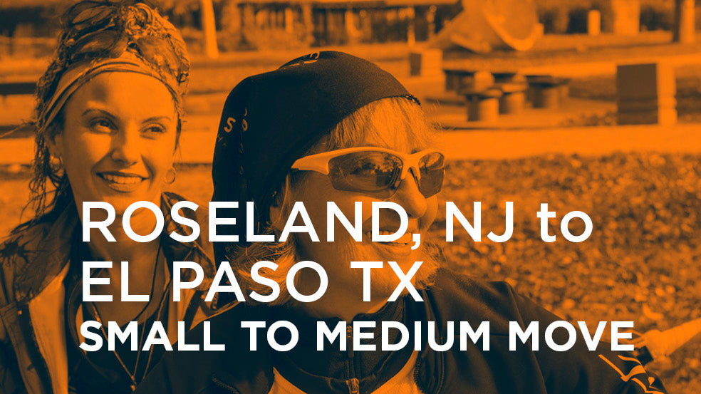 Roseland NJ to El Paso TX | SMALL TO MEDIUM MOVE