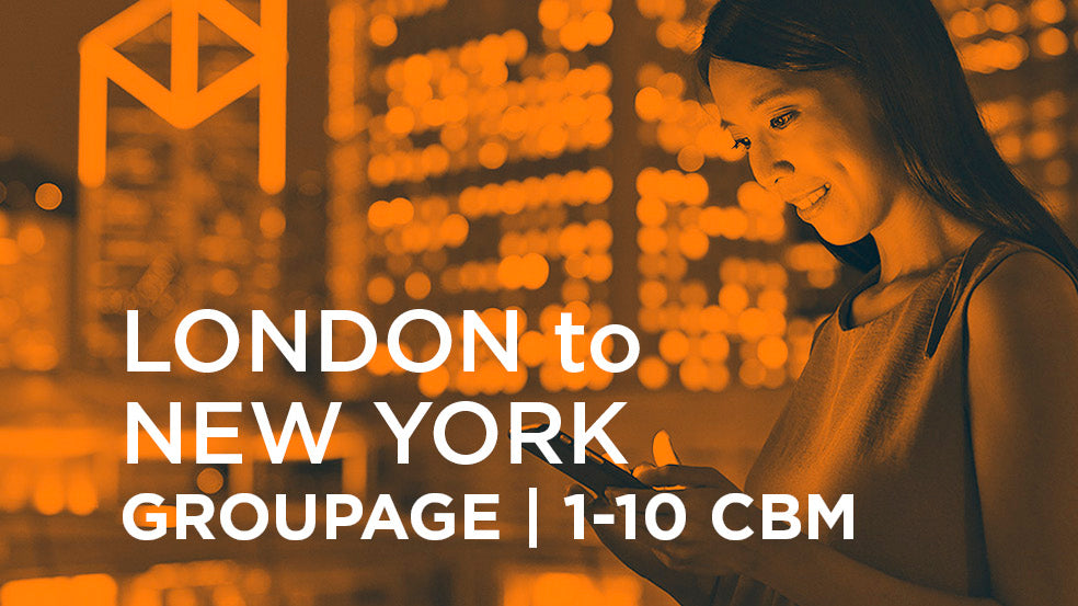 London to New York | GROUPAGE | 1-10 cbm