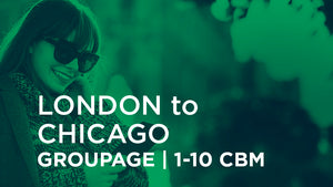 London to Chicago | GROUPAGE | 1-10 cbm